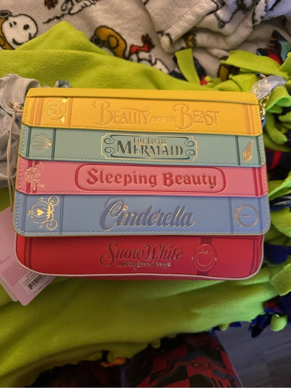 Disney Pastel Storybook Princess Crossbody Bag - Yellow, Mint, Pink, Blue, Red